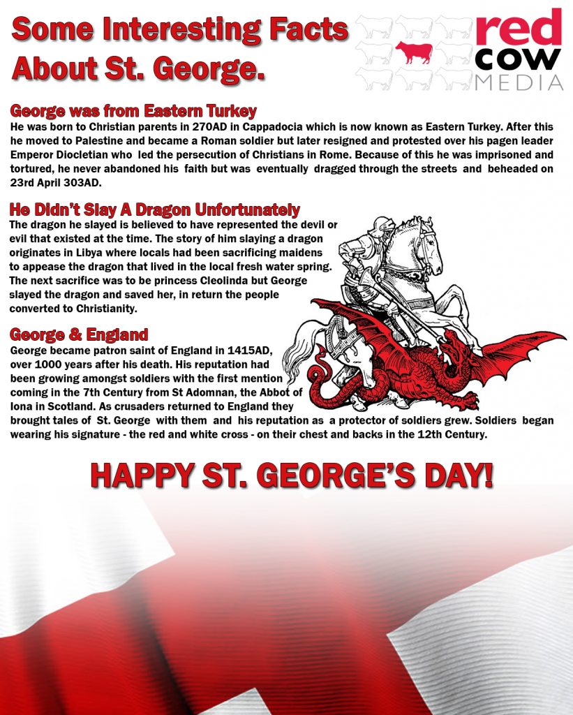 Happy St Georges Day from Red Cow Media