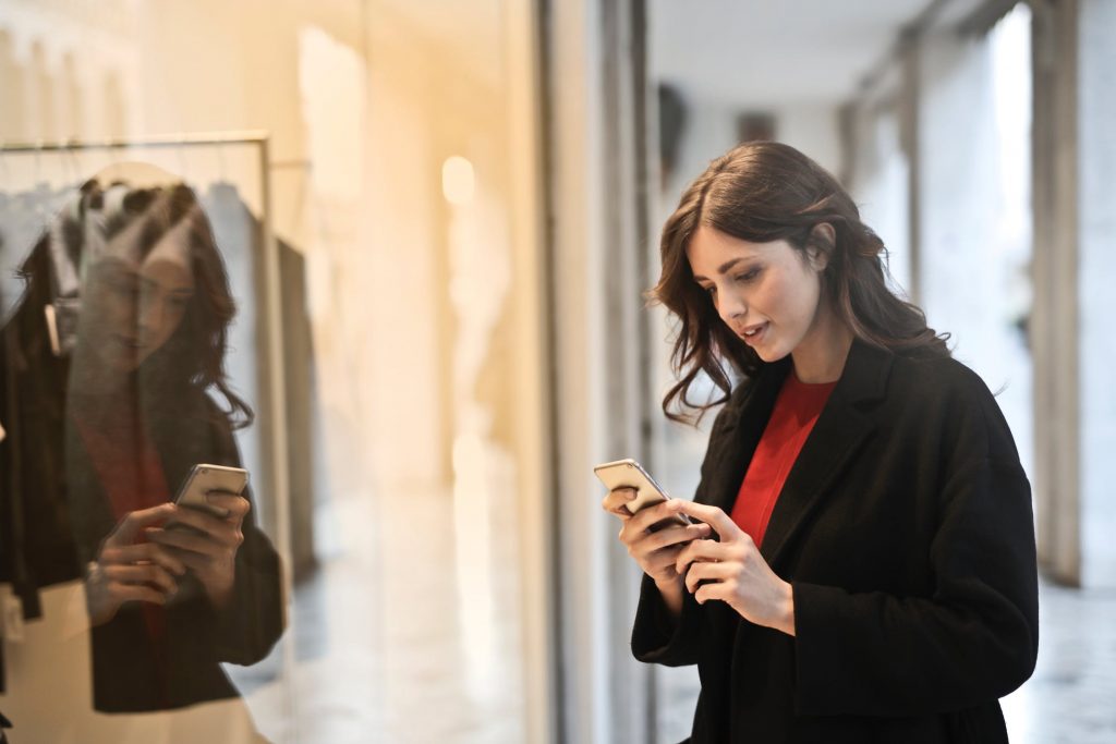 Woman on phone